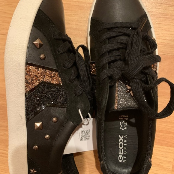 Geox leather & glitter shoes - Picture 4 of 6